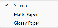 Sharpening Amount Options