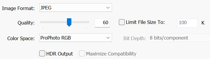 JPEG Quality Slider