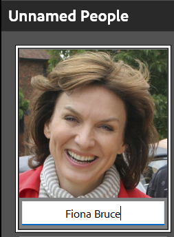 Naming People in Lightroom