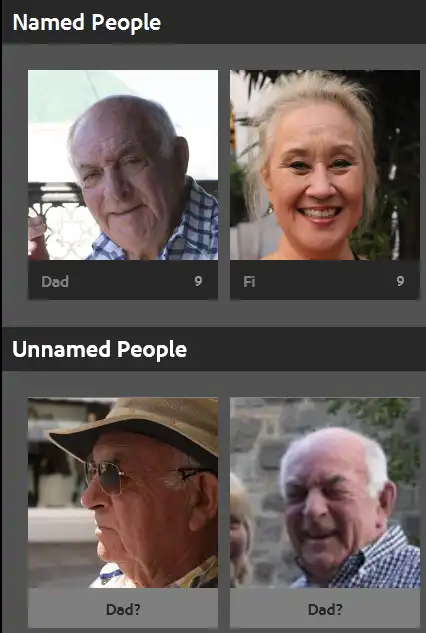 Merging People in Lightroom