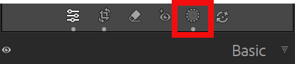 Lightroom Classic Develop module with a portrait open