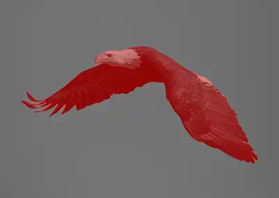 Overlay showing Select Subject mask in Lightroom