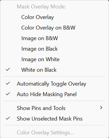 Select Subject option in Lightroom Masking panel