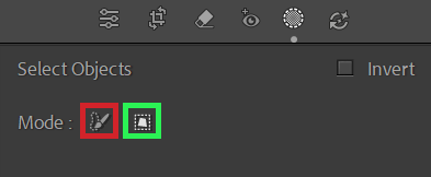 Overlay showing Select Subject mask in Lightroom