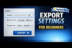 Export Settings Beginners