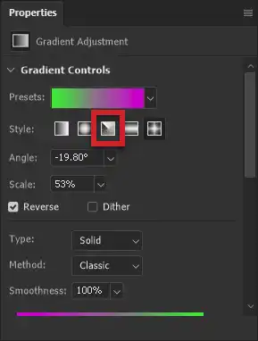 gradient angle tutorial