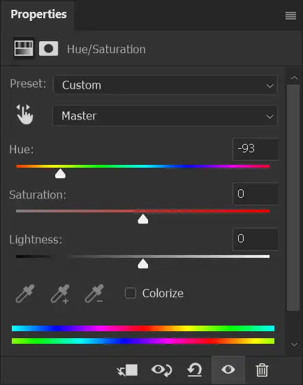 Replace color hue Adjustment Layer in Photoshop tutorial