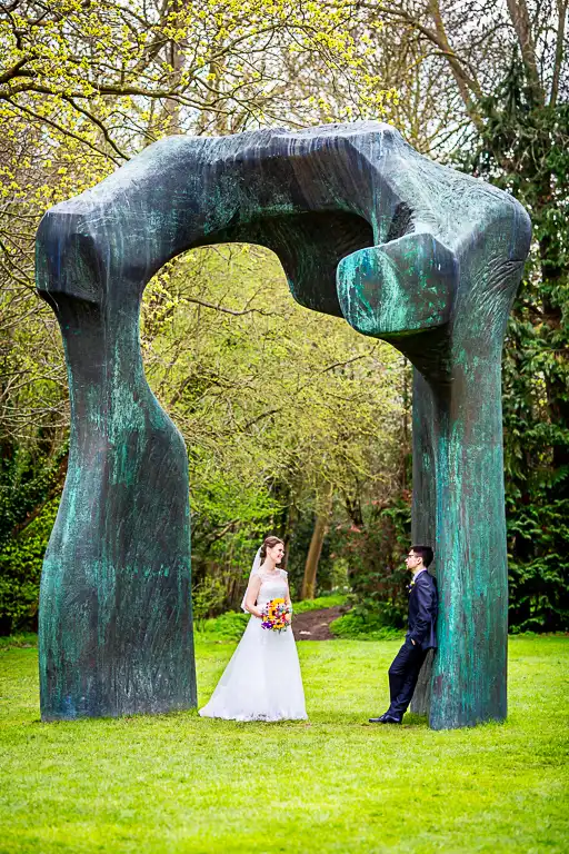 Wedding photography at Henry Moore Studio, Much Hadham