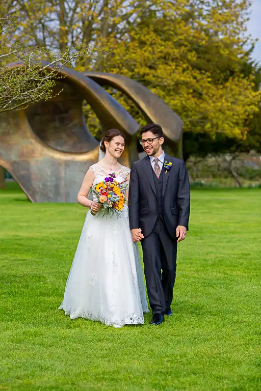 Wedding photography at Henry Moore Studio, Much Hadham