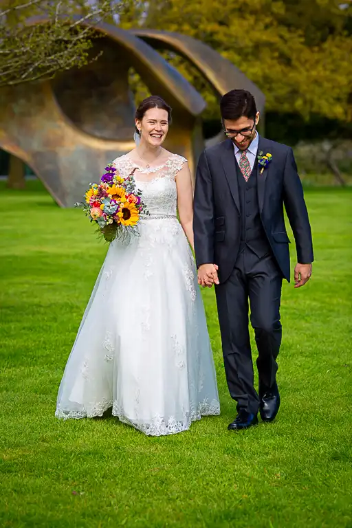Wedding photography at Henry Moore Studio, Much Hadham