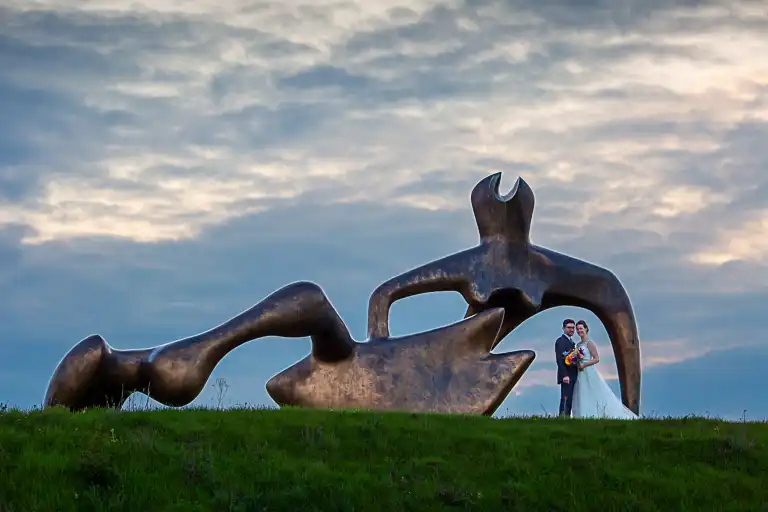 Wedding photography at Henry Moore Studio, Much Hadham