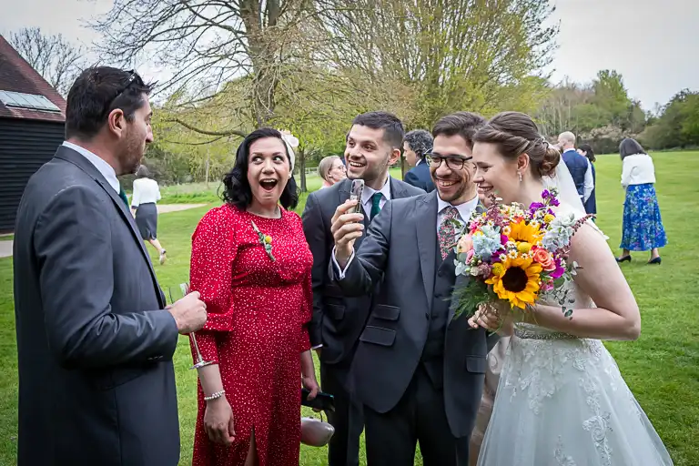 Wedding photography at Henry Moore Studio, Much Hadham