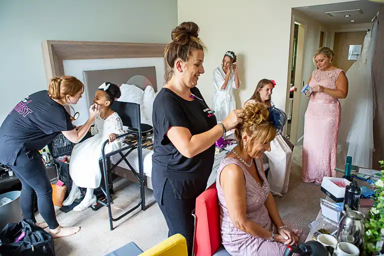 Wedding photography at Knebworth Barns, Knebworth