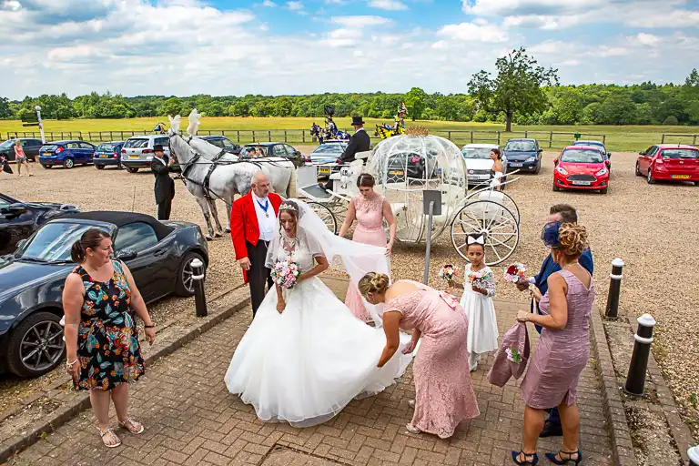 Wedding photography at Knebworth Barns, Knebworth