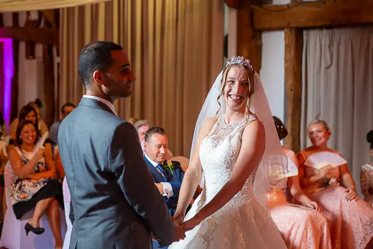 Wedding photography at Knebworth Barns, Knebworth