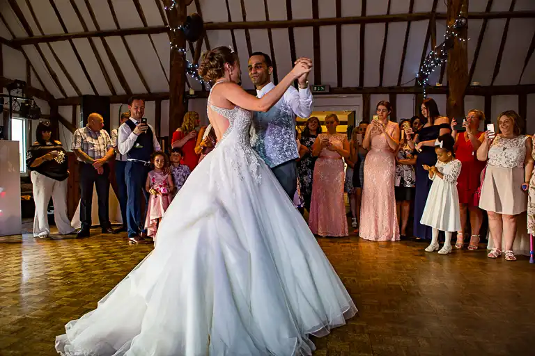 Wedding photography at Knebworth Barns, Knebworth