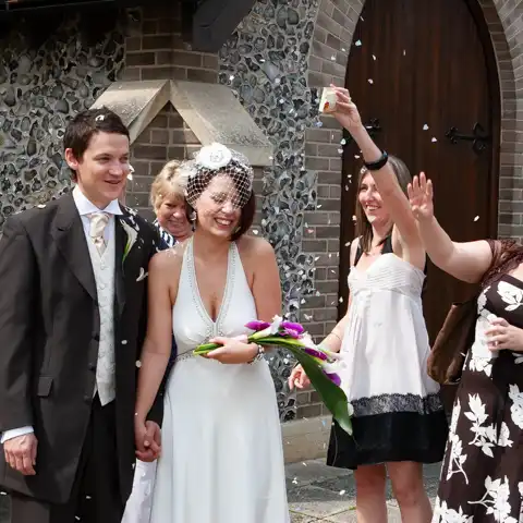 wedding photography at St Pauls Church Letchworth and Letchworth Hall Hotel