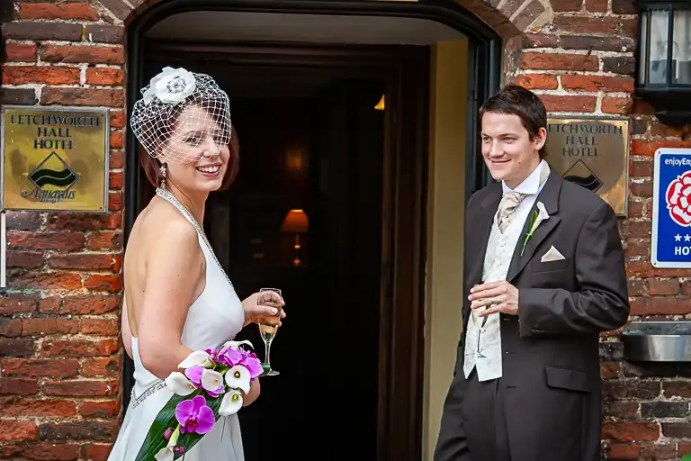 Wedding photography at Letchworth Hall Hotel, Letchworth
