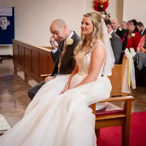 wedding photography at St Hildas Church Stevenage and Letchworth Hall Hotel