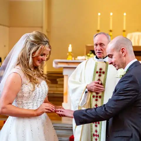 wedding photography at St Hildas Church Stevenage and Letchworth Hall Hotel