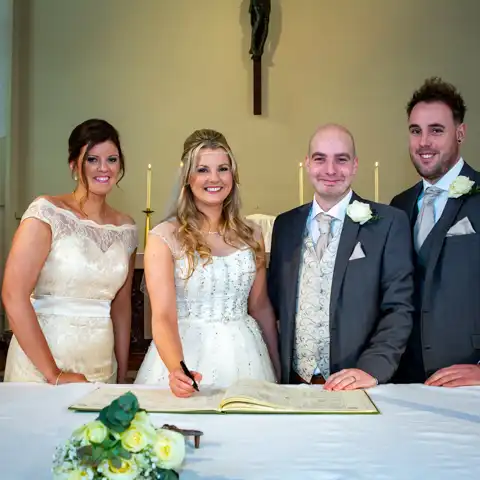 wedding photography at St Hildas Church Stevenage and Letchworth Hall Hotel