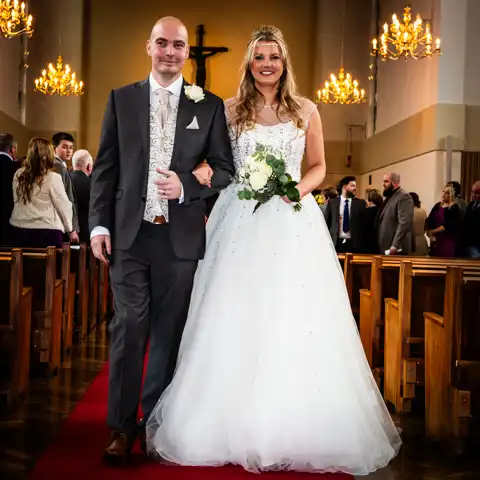 wedding photography at St Hildas Church Stevenage and Letchworth Hall Hotel