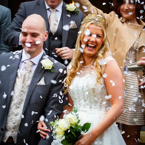 wedding photography at St Hildas Church Stevenage and Letchworth Hall Hotel