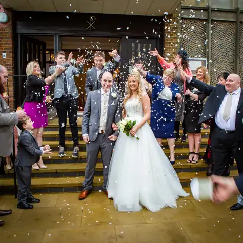wedding photography at St Hildas Church Stevenage and Letchworth Hall Hotel