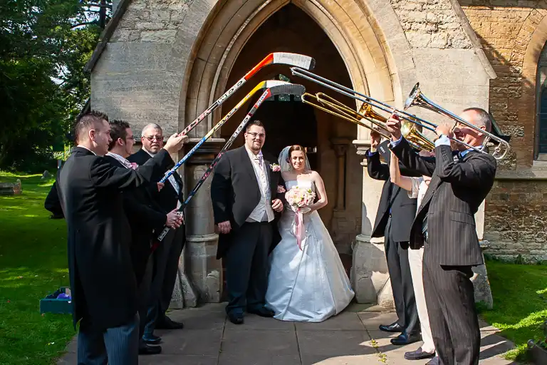 Wedding photography at Towcester Racecourse, Northamptonshire