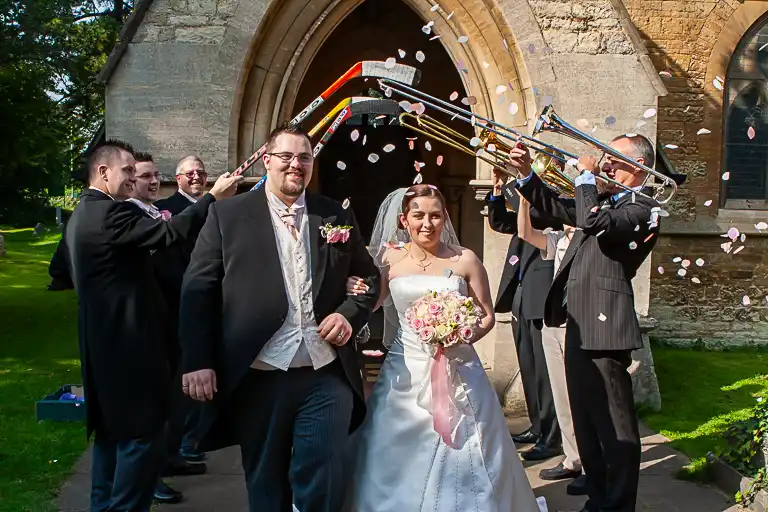 Wedding photography at Towcester Racecourse, Northamptonshire