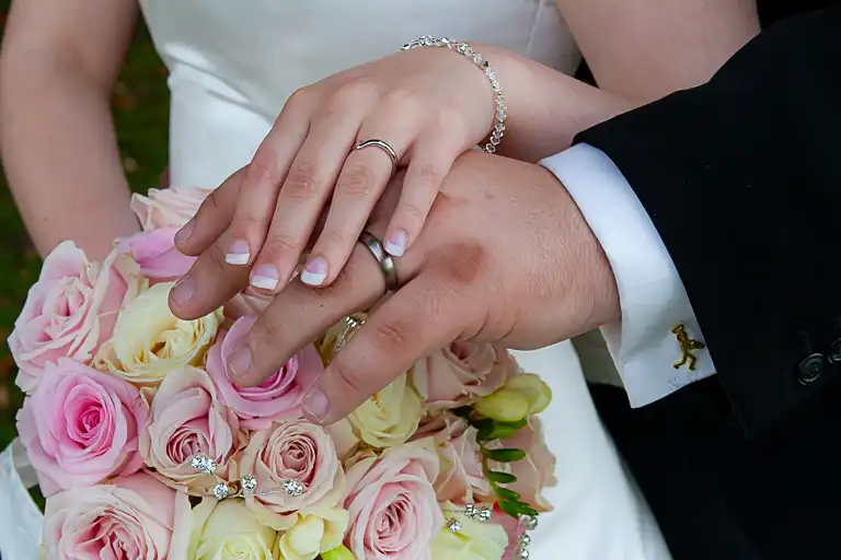 Wedding photography at Towcester Racecourse, Northamptonshire