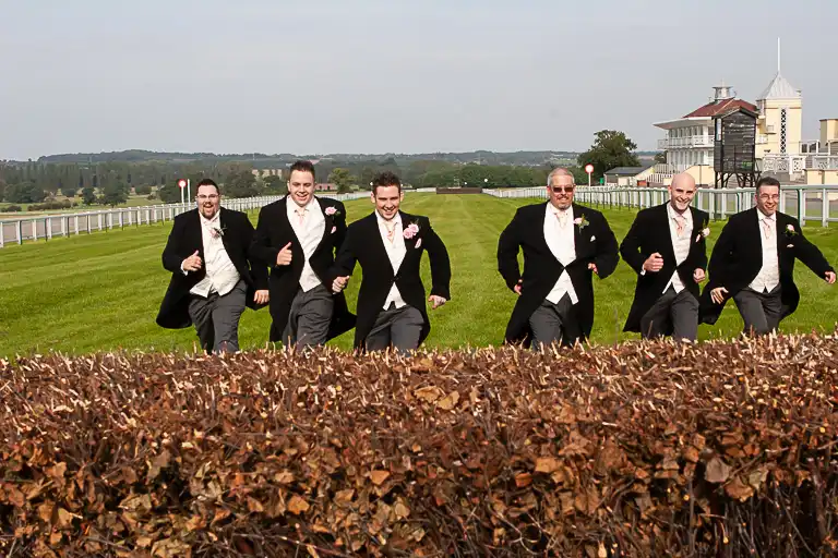 Wedding photography at Towcester Racecourse, Northamptonshire
