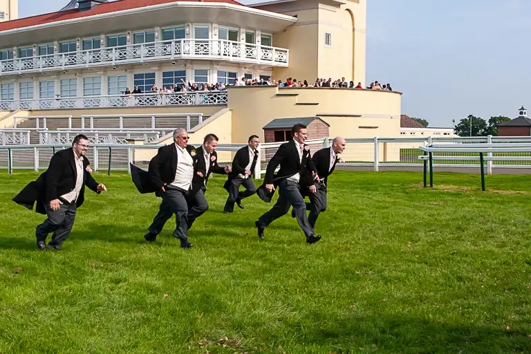 Wedding photography at Towcester Racecourse, Northamptonshire