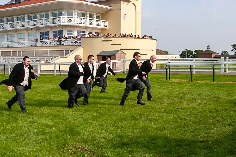 Wedding photography at Towcester Racecourse, Northamptonshire