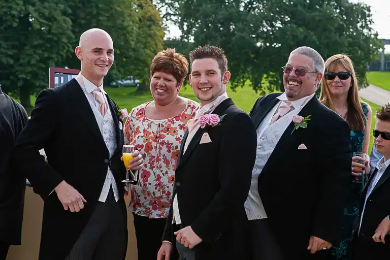 Wedding photography at Towcester Racecourse, Northamptonshire