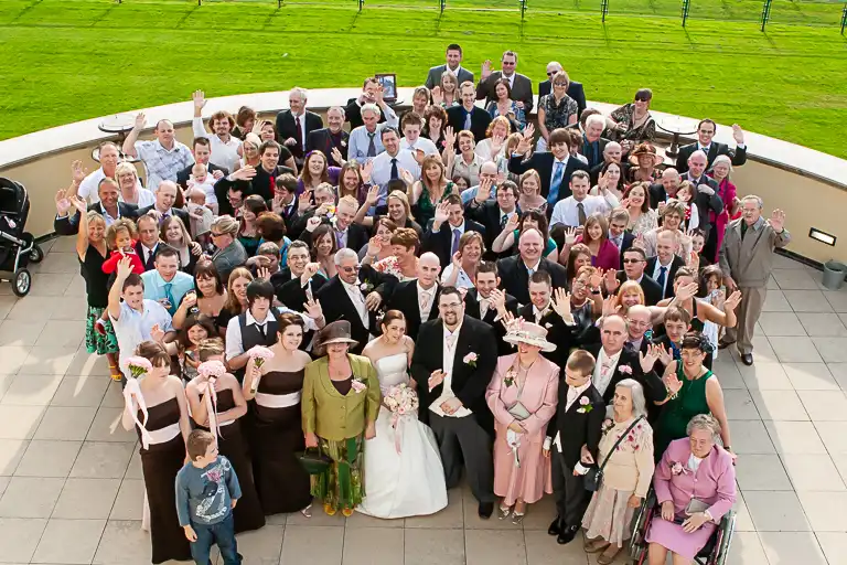 Wedding photography at Towcester Racecourse, Northamptonshire