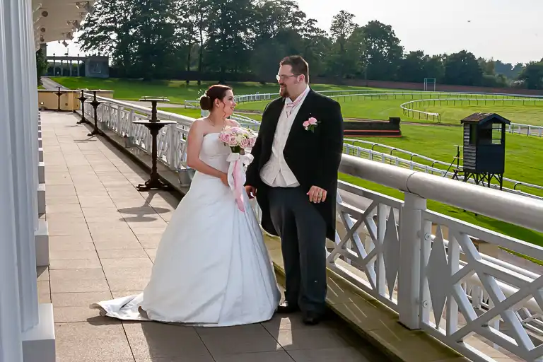 Wedding photography at Towcester Racecourse, Northamptonshire
