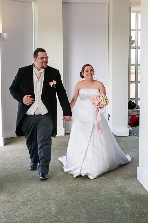 Wedding photography at Towcester Racecourse, Northamptonshire