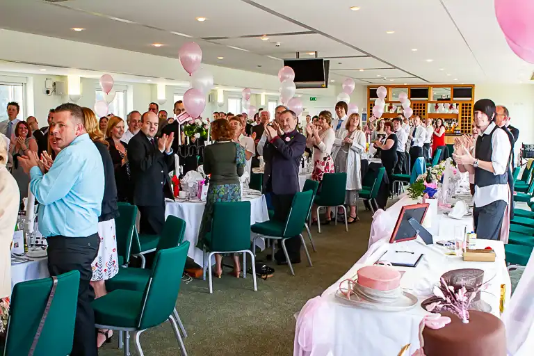 Wedding photography at Towcester Racecourse, Northamptonshire